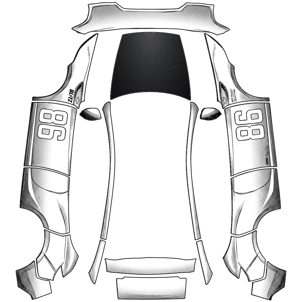 2025 煥新 Model Y LR/RWD – MF GHOST 86 的車體外觀設計