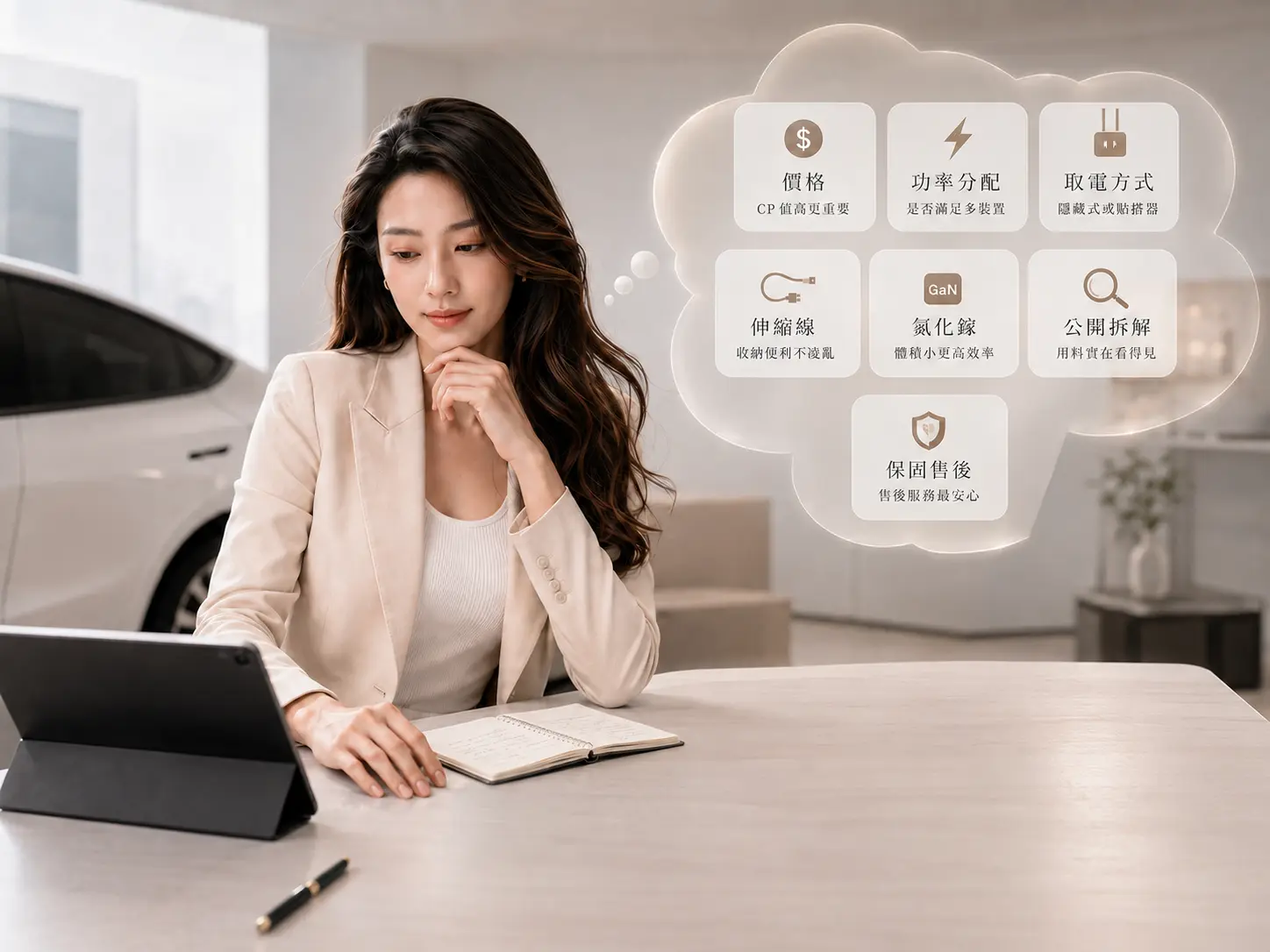 特斯拉充電 USB HUB 該怎選？原廠、JOWUA、倍思、3W、TEMAI 五款完整比較